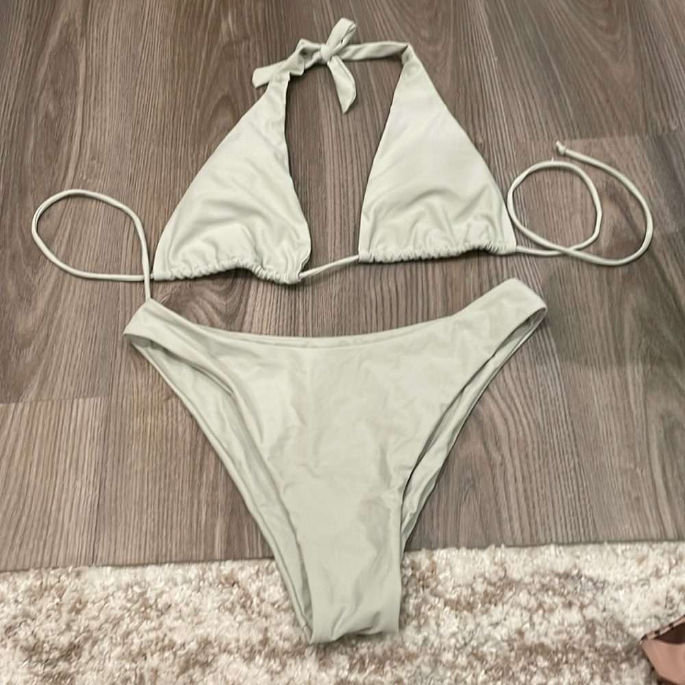 Blue/gray bikini